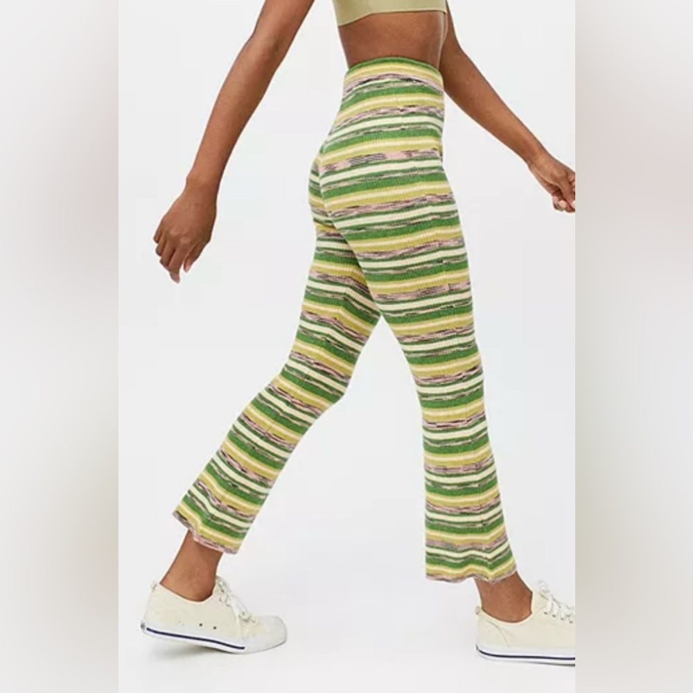 Urban Outfitters Tommy Striped Knit Flared Leg Sweater Pants